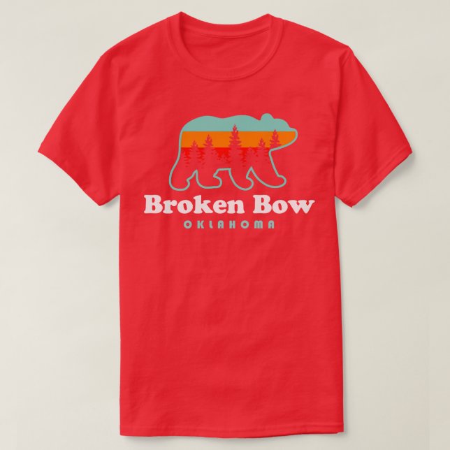 Broken Bow Oklahoma Lake Outrs Bear T-Shirt (Design Front)