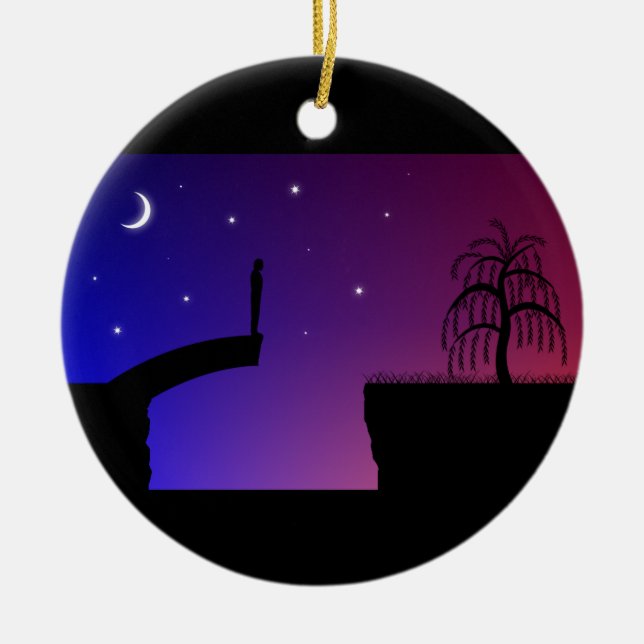 Broken Bridge Ornament (Front)