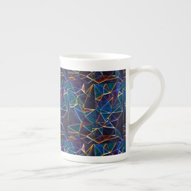 Broken Bubbles   Bone China Mug (Right)