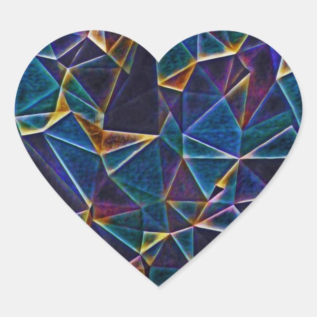 Broken Bubbles   Heart Sticker (Front)