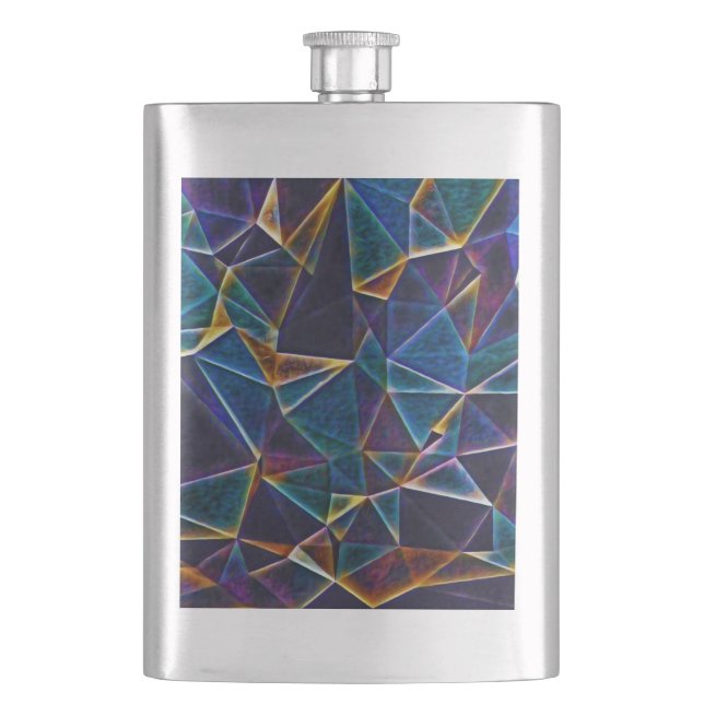 Broken Bubbles  Hip Flask (Front)