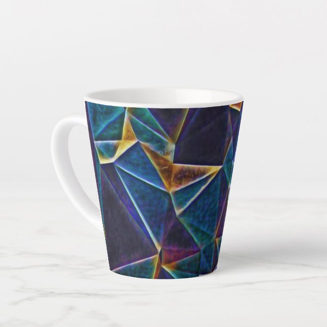 Broken Bubbles  Latte Mug (Left Angle)