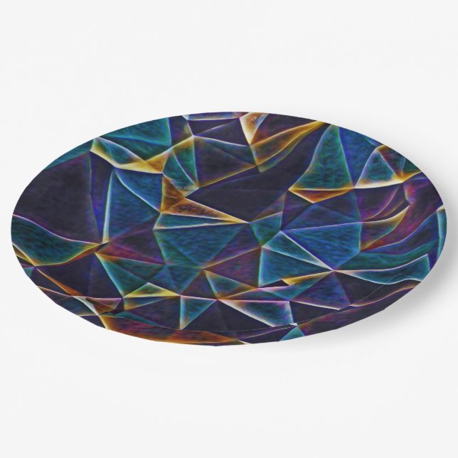 Broken Bubbles  Paper Plate (Angled)