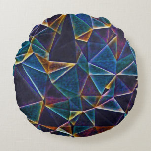Broken Bubbles  Round Pillow