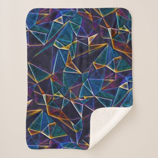 Broken Bubbles  Sherpa Blanket (Front)