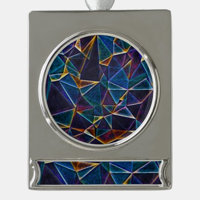 Broken Bubbles  Silver Plated Banner Ornament (Front)