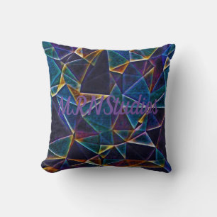 Broken Bubbles  Throw Pillow