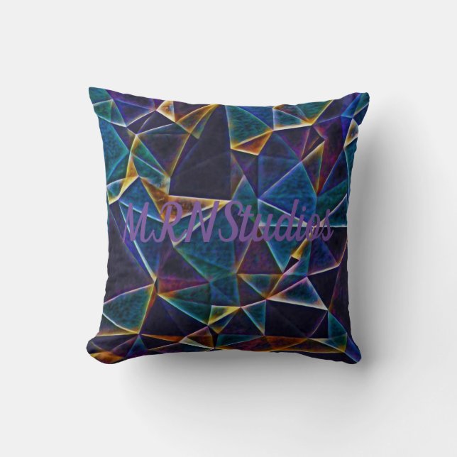 Broken Bubbles  Throw Pillow (Front)