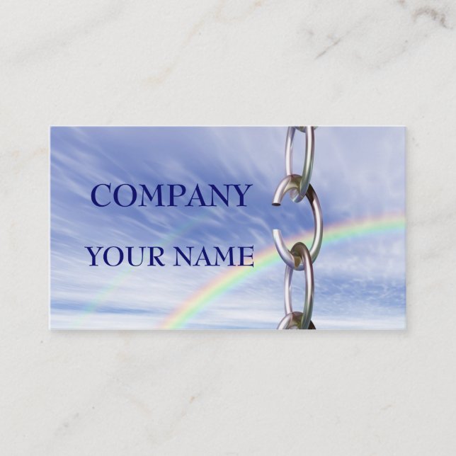 Broken Chain Business Card (Front)