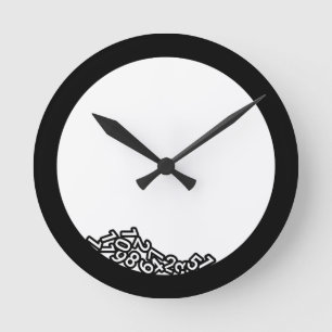 Broken Clock With Fallen Numbers