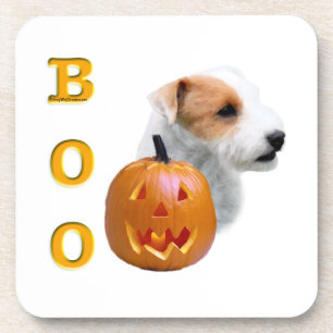 Broken coat Parson Russell Terrier Halloween BOO Coaster