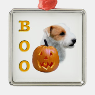 Broken coat Parson Russell Terrier Halloween BOO Metal Ornament