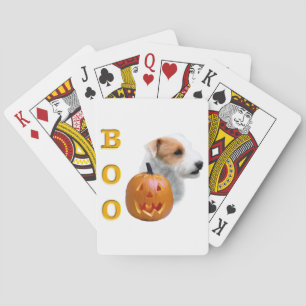 Broken coat Parson Russell Terrier Halloween BOO Playing Cards