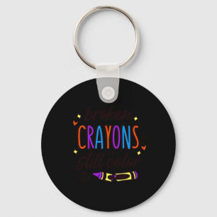 Broken Crayons Colour Mental Health Awareness Key Ring