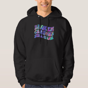 Broken Crayons Still Colour Heartbeat Suicide Prev Hoodie