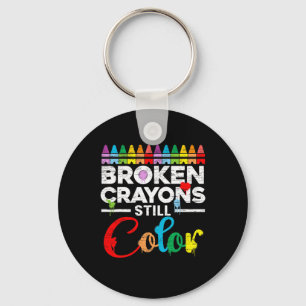 Broken Crayons Still Colour Mental Health Awarenes Key Ring