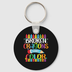 Broken Crayons Still Colour Mental Health Awarenes Key Ring