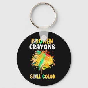 Broken Crayons Still Colour Mental Health Awarenes Key Ring