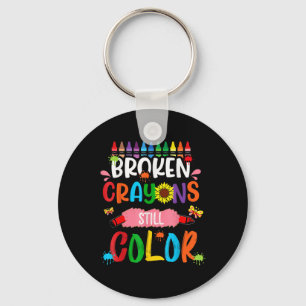 Broken Crayons Still Colour Mental Health Awarenes Key Ring