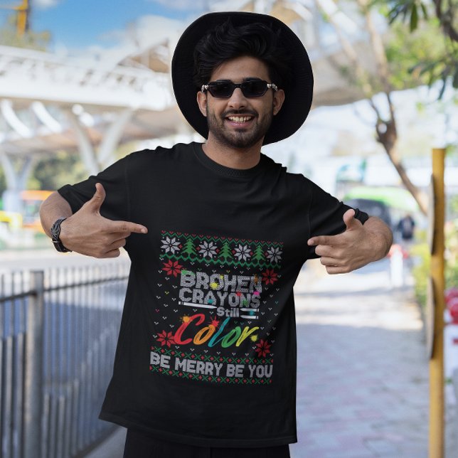 Broken Crayons Still Colour Mental Health T-Shirt (Creator Uploaded)