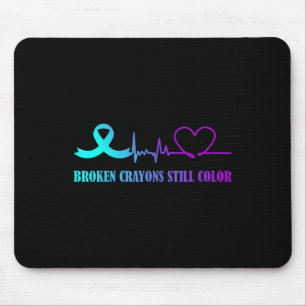 Broken Crayons Still Colour Suicide Prevention Awa Mouse Pad