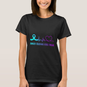 Broken Crayons Still Colour Suicide Prevention Awa T-Shirt