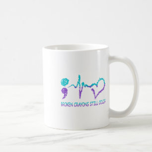 Broken Crayons Still Colour Suicide Prevention Men Coffee Mug