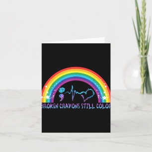 Broken Crayons Still Colour Tee Suicide Prevention Card