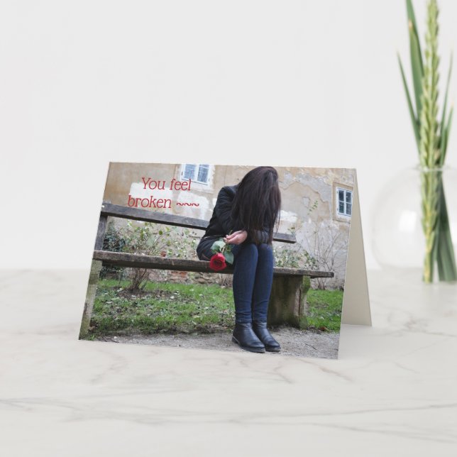 BROKEN -  ENCOURAGEMENT CARD (Front)