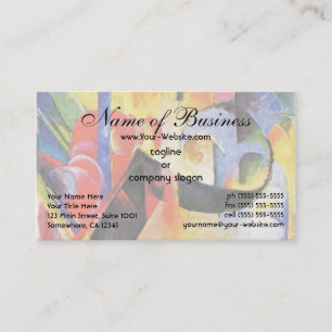 Broken Forms by Franz Marc aka Zerbrochene Formen Business Card