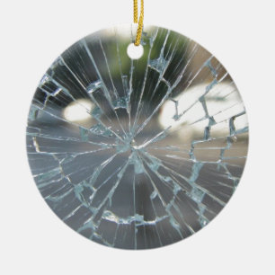Broken Glass Ceramic Tree Decoration