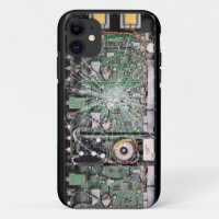 Broken Glass Circuit Board