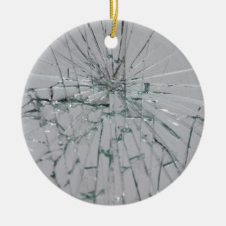 Broken Glass-Look Ceramic Tree Decoration