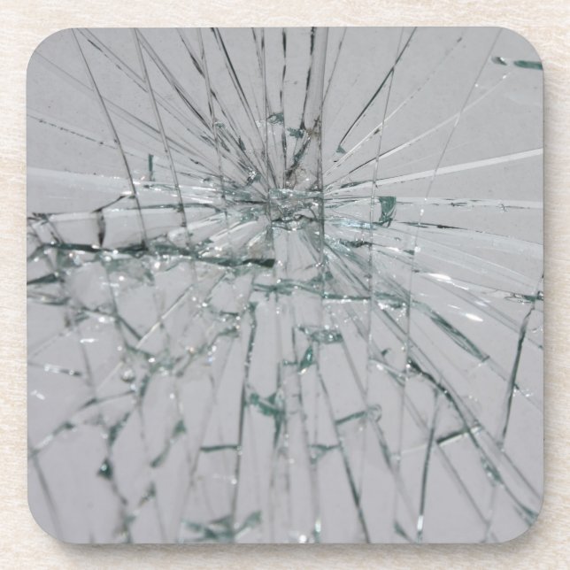 Broken Glass-Look Coaster (Front)