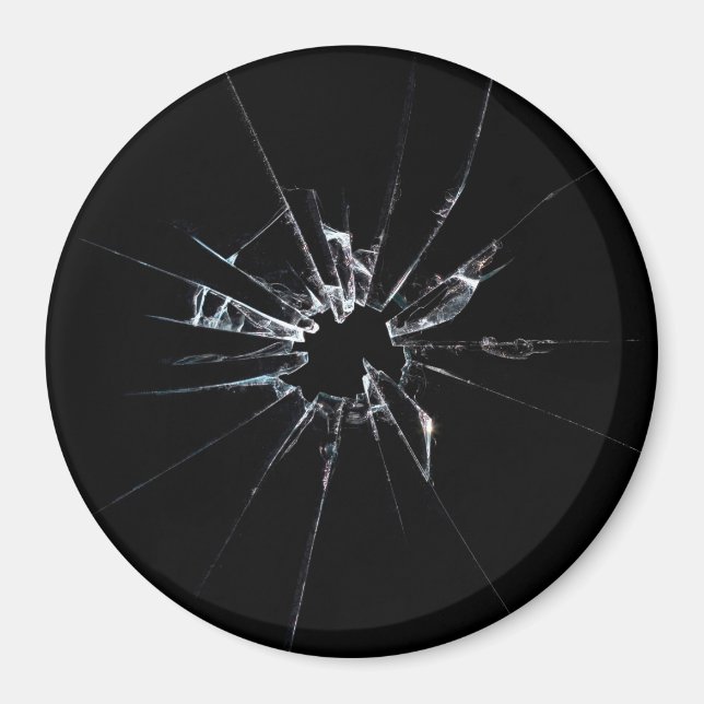 Broken Glass No 1 Magnet (Front)
