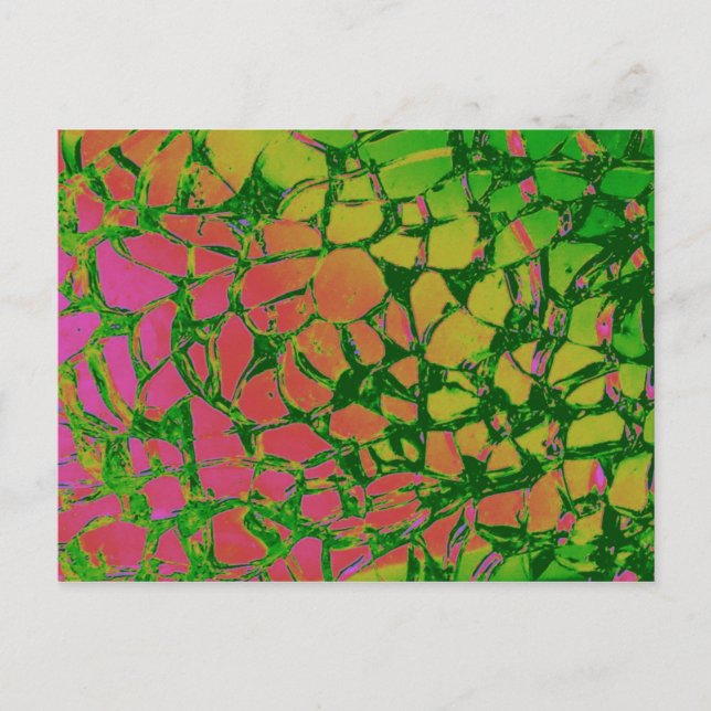 Broken Glass Rainbow Postcard (Front)