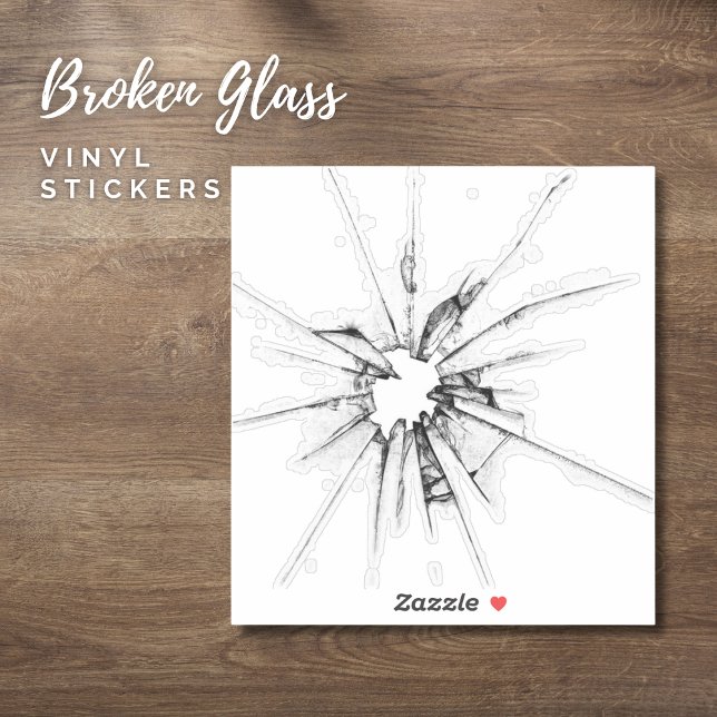 Broken Glass Sticker (Broken Glass Sticker)
