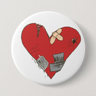 Broken-Heart 7.5 Cm Round Badge