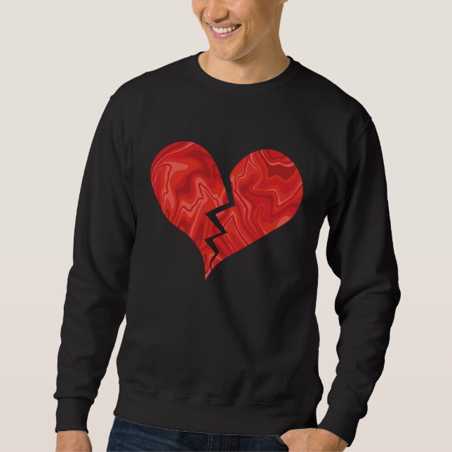 Broken heart abstract sweatshirt (Front)