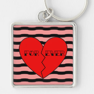 Broken Heart Anti-Valentine's Day Key Ring
