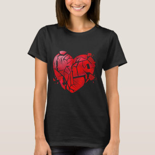 Broken Heart Anti Valentines Day T-Shirt