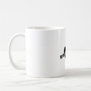 Broken Heart Black Doodle Coffee Mug