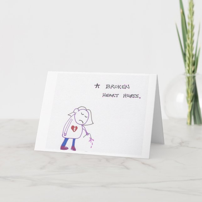 Broken Heart card (Front)