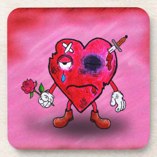 Broken heart coaster