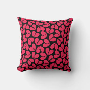 Broken Heart Coral Heartbreak Halloween Cushion