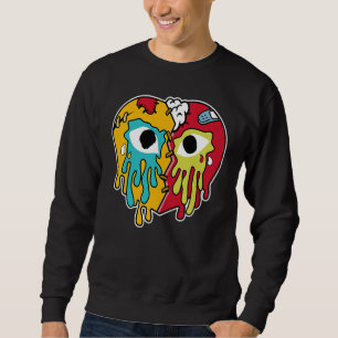Broken Heart Crying Drip SB Dunk FroSkate Matching Sweatshirt