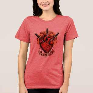 Broken Heart Daggers T-Shirt Tri-Blend Shirt