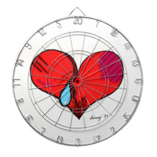 Broken Heart Dartboard