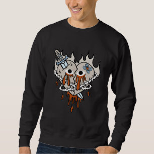 Broken Heart Dripping Retro SE Craft 5s Matching Sweatshirt