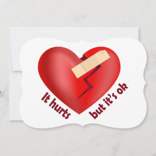 Broken heart healed with patch and life quote